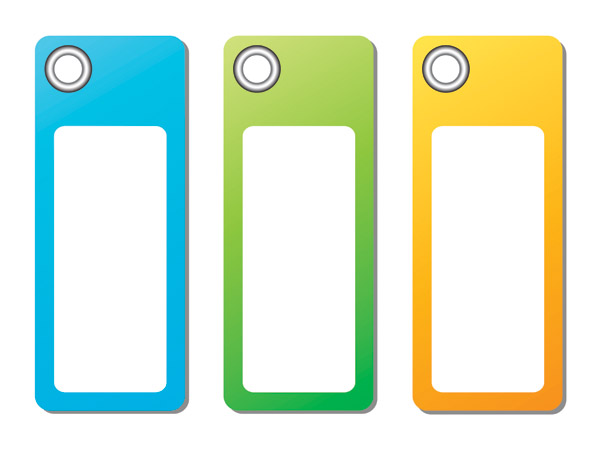free vector Colorful labels vector